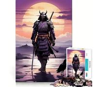 Rompecabezas Samurais Solitude de 1000 Piezas para Adultos Juguete para el hogar Disfrute de un Corte Fino Regalo Ideal para Papá Noel (38x52cm)
