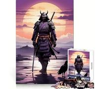 Rompecabezas Samurais Solitude de 1000 Piezas para Adultos Juguete para el hogar Disfrute de un Corte Fino Regalo Ideal para Papá Noel (38x52cm)