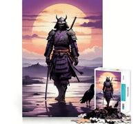 Rompecabezas Samurais Solitude de 1000 Piezas para Adultos Juguete para el hogar Disfrute de un Corte Fino Regalo Ideal para Papá Noel (50x75cm)