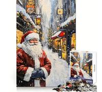 Rompecabezas Santa Claus Is Coming to Town para Adultos, 1000 Piezas, para ejercitar la Mente y relajarla, con Bordes precisos, de la colección Art Collection (38x26cm)