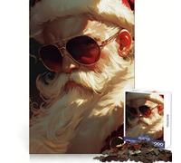 Rompecabezas Santa Is Keepin It Merry This Christmas para Adultos, 1000 Piezas, lógica Clara, Juguete, pasatiempo Tranquilo, Corte Perfecto, Regalo Elegante (38x52cm)