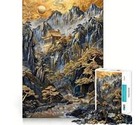 Rompecabezas Santuario de Montaña Radiante para Adolescentes, 1000 Piezas, Juguete Mental, Escapada Tranquila, Borde Preciso, Regalo Increíble (50x75cm)