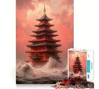 Rompecabezas Santuario del Mar Furioso de 1000 Piezas para Adolescentes Fortalece la Memoria Divertido y Relajante Bordes Lisos Lista de Deseos de Papá Noel (50x75cm)
