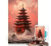 Rompecabezas Santuario del Mar Furioso de 1000 Piezas para Adultos Fortalece la Memoria Divertido y Casual Bordes limpios Regalo clásico (38x52cm)