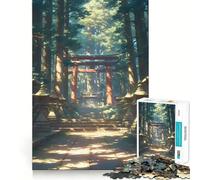 Rompecabezas Santuario en un Bosque Soleado para Adolescentes, 1000 Piezas, Juguete de lógica Mental, antiestrés, Corte Firme, Regalo de Papá Noel 50x75cm