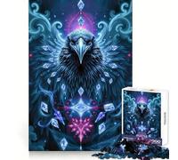 Rompecabezas Sapphire Raven Stonimal de 1000 Piezas para Adolescentes, Juguete de lógica Mental, Escape Tranquilo, Arte de Bordes Finos, Coleccionable (38x52cm)
