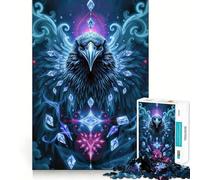 Rompecabezas Sapphire Raven Stonimal de 1000 Piezas para Adolescentes Juguete de lógica, Sencillo y Divertido Bordes Suaves Regalo Elegante (38x26cm)