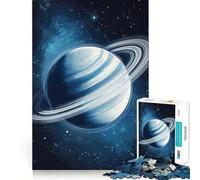 Rompecabezas Saturno en el Espacio para Adolescentes, 1000 Piezas, Juguete para ejercitar la Mente, diseño Relajante, Montaje, Sorpresa navideña (50x75cm)