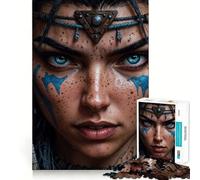 Rompecabezas Savage Warrior Queen de 1000 Piezas para Adultos Juguete Inteligente para el hogar Disfruta de un diseño Elegante y Original Artículo de Santa Claus (38x52cm)