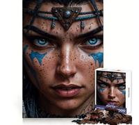 Rompecabezas Savage Warrior Queen de 1000 Piezas para Adultos Juguete Inteligente para el hogar Disfruta de un diseño Elegante y Original Artículo de Santa Claus (38x52cm)