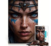 Rompecabezas Savage Warrior Queen de 1000 Piezas para Adultos: Mejora la Memoria, Alivia la ansiedad y Decora la Pared con Bordes Afilados (38x26cm)
