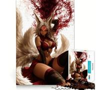 Rompecabezas Scarlet Fox Spirit de 1000 Piezas para Adolescentes Rompecabezas fácil de armar Ocio Impecable Regalo Ideal para Navidad (38x52cm)