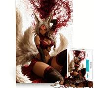 Rompecabezas Scarlet Fox Spirit de 1000 Piezas para Adultos y Adolescentes Juguete para Pensar y reflexionar Alivia el estrés Regalo navideño de Corte Limpio (50x75cm)