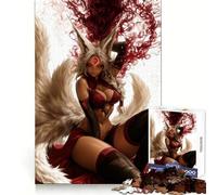 Rompecabezas Scarlet Fox Spirit de 1000 Piezas para Adultos y Adolescentes Juguete para Pensar y reflexionar Alivia el estrés Regalo navideño de Corte Limpio (50x75cm)