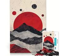 Rompecabezas Scarlet Moon Contrast de 1000 Piezas para Adolescentes, Juguete para ejercitar la Mente, Juego Relajante, Corte Premium, (50x75cm)