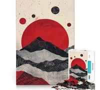 Rompecabezas Scarlet Moon Contrast para Adultos, 1000 Piezas, lógica Clara, Juguete, pasatiempo Tranquilo, Corte Perfecto, Regalo Elegante (38x52cm)