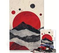 Rompecabezas Scarlet Moon Contrast para Adultos, 1000 Piezas, lógica Clara, Juguete, pasatiempo Tranquilo, Corte Perfecto, Regalo Elegante (38x52cm)