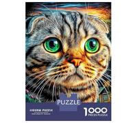 Rompecabezas Scottish Fold 1000 Piezas para Adultos Y Familias - Puzzle DIY, Desafío Satisfactorio 52x38cm/1000pcs