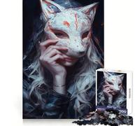 Rompecabezas Secret Fox Girl de 1000 Piezas para Adultos Ideal para Mejorar la Memoria Pasatiempo para el hogar Decoración de Pared con imágenes (38x52cm)