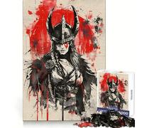 Rompecabezas Seeres Warrior Viking para Adultos, 1000 Piezas, lógica Clara, Juguete, Tiempo Libre, Corte Perfecto, Regalo Creativo (50x75cm)