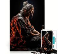 Rompecabezas Sekiro Samurai de 1000 Piezas para Adolescentes, Juguete de lógica Mental, Escape Tranquilo, Arte de Bordes Finos, Coleccionable (50x75cm)