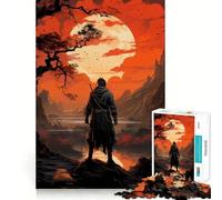Rompecabezas Sekiro Samurai de 1000 Piezas para Adolescentes Mejora la Memoria Ocio en casa Imagen para armar Un Regalo Encantador (38x52cm)