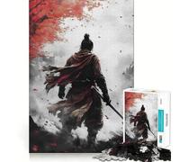 Rompecabezas Sekiro Samurai de 1000 Piezas para Adultos, Juguete Inteligente, pasatiempo para el hogar, Arte de Bordes Lisos, Coleccionable (50x75cm)