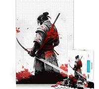 Rompecabezas Sekiro Samurai de 1000 Piezas para Adultos: Mejora la Memoria, Alivia la ansiedad y Decora la Pared con Bordes Afilados (38x52cm)