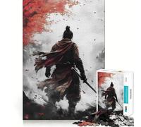 Rompecabezas Sekiro Samurai de 1000 Piezas para Adultos Refuerza la Memoria Entretenimiento Divertido Regalo Elegante (38x26cm)
