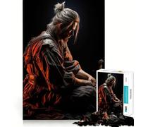 Rompecabezas Sekiro Samurai de 1000 Piezas para Adultos Regalo Ideal para desarrollar la lógica Juguete para Disfrutar de un Corte preciso y un diseño Elegante (38x52cm)
