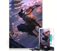 Rompecabezas Sekiro Samurai de 1000 Piezas para Adultos y Adolescentes Juguete para Pensar y reflexionar Alivia el estrés Regalo navideño de Corte Limpio (50x75cm)