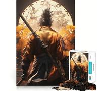 Rompecabezas Sekiro Wolf Samurai para Adultos, 1000 Piezas, lógica Clara, Juguete, pasatiempo Tranquilo, Corte Perfecto, Regalo Elegante (50x75cm)