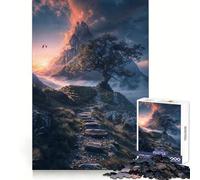 Rompecabezas Sendero de la Cumbre del Atardecer para Adolescentes, 1000 Piezas, Mejora la Memoria, Diversión Tranquila, Bordes Precisos, Regalo Artístico 38x26cm