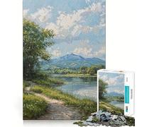 Rompecabezas Sendero de la Ribera del Río de 1000 Piezas para Adultos, Juguete Intelectual Relajante, Divertido, Corte preciso, (38x52cm)