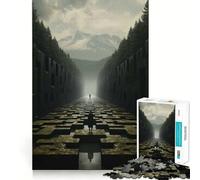 Rompecabezas Sendero de la Soledad de 1000 Piezas para Adultos Juego Inteligente de Rompecabezas Divertido Montaje de imágenes Regalo de Temporada (50x75cm)