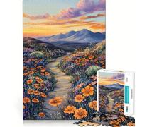 Rompecabezas Sendero de Montaña al Atardecer para Adultos, 1000 Piezas, Juguete de Lógica Afilada, Divertido, Corte Preciso, Regalo Memorable 38x52cm