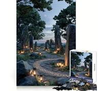 Rompecabezas Sendero de Piedra Místico al Anochecer de 1000 Piezas para Adolescentes Juguete Intelectual para Fortalecer Lazos afectivos Corte de Calidad Regalo Memorable (38x26cm)
