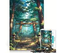Rompecabezas Sendero del Bosque Santuario para Adolescentes, 1000 Piezas, Juego de Lógica, Diversión en Interiores, Pieza de Colección de Arte con Bordes Precisos 38x52cm
