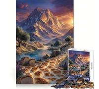 Rompecabezas Sendero del Pan hacia un Paisaje de Montaña para Adultos 1000 Piezas Un Reto para el Pensamiento Diversión Tranquila Sin Bordes ásperos Regalo Festivo (50x75cm)