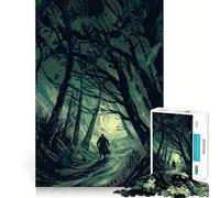 Rompecabezas Sendero Misterioso en el Bosque para Adultos, 1000 Piezas, Juguete Intelectual, Juego Relajante, Decoración de Pared de Calidad (50x75cm)