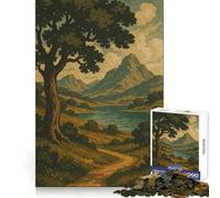 Rompecabezas Sendero susurrante hacia el Lago de montaña para Adultos, 1000 Piezas, para Mejorar la concentración, Actividad Relajante, Corte Suave, Regalo de Invierno (38x26cm)