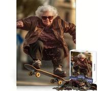 Rompecabezas Senior Skateboarder de 1000 Piezas para Adolescentes, Juguete de Tren lógico, Ligero, Relajante, de Corte Suave, decoración de Pared (38x26cm)
