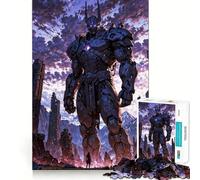 Rompecabezas Sentinel of The Titan de 1000 Piezas para Adolescentes Juguete Que desafía la Mente Pasatiempo Tranquilo Corte preciso Regalo de Temporada (38x26cm)