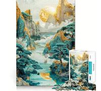 Rompecabezas Serene Moonlight de 1000 Piezas para Adultos, Juguete Inteligente, Divertido y silencioso, con Bordes Suaves, Ideal para Festivales (50x75cm)