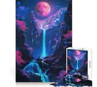 Rompecabezas Serene Neon Nights de 1000 Piezas para Adolescentes Juguete Intelectual para Disfrutar en Familia Corte de Calidad (38x26cm)