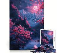 Rompecabezas Serene Neon Nights de 1000 Piezas para Adolescentes Rompecabezas fácil de armar Ocio Impecable Regalo Ideal para pedirle a Papá Noel (38x52cm)