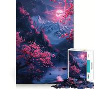 Rompecabezas Serene Neon Nights de 1000 Piezas para Adolescentes Rompecabezas fácil de armar Ocio Impecable Regalo Ideal para pedirle a Papá Noel (38x52cm)