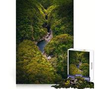 Rompecabezas Serene Oasis de 1000 Piezas para Adolescentes, Juguete de Tren lógico, luz Relajante, Corte Suave, decoración de Pared (38x52cm)