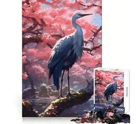 Rompecabezas Serene Sakura Crane de 1000 Piezas para Adolescentes Juguete de lógica, Sencillo y Divertido Bordes Suaves Regalo Elegante (38x26cm)