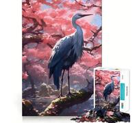Rompecabezas Serene Sakura Crane de 1000 Piezas para Adolescentes, Juguete de razonamiento y Desarrollo Mental, Ideal para Relajarse (38x52cm)